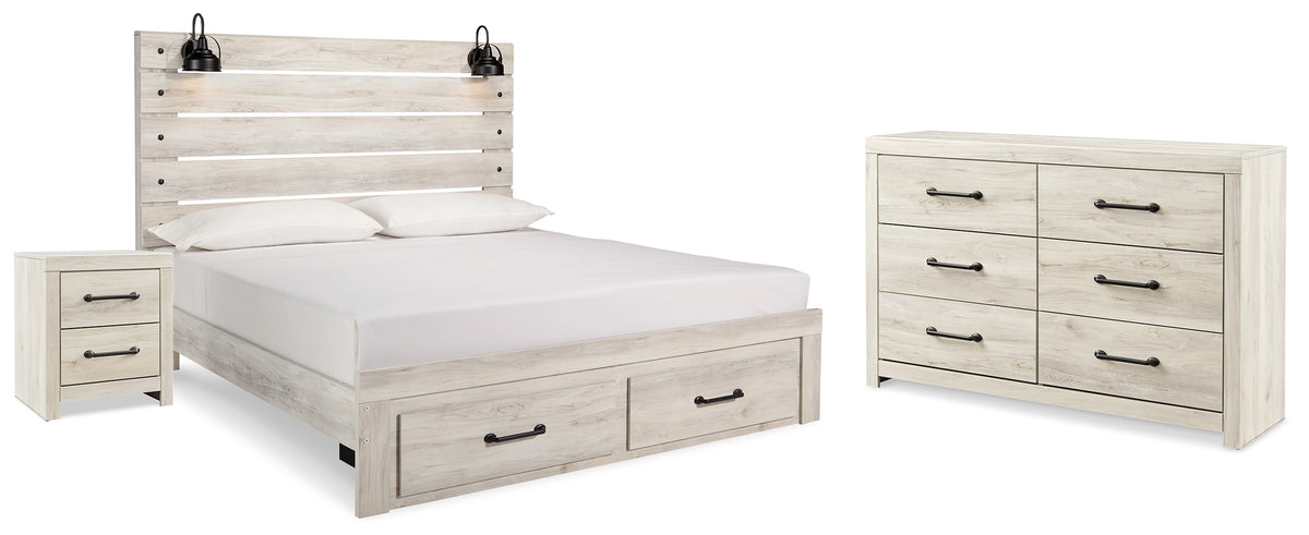 Homestyle Furniture - Ashley Furniture - Cambeck King Panel Storage Bed, Dresser and Nightstand - King Panel Storage Bed, Dresser and Nightstand - B192B65