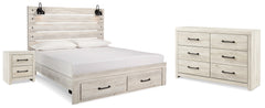 Homestyle Furniture - Ashley Furniture - Cambeck King Panel Storage Bed, Dresser and Nightstand - King Panel Storage Bed, Dresser and Nightstand - B192B65