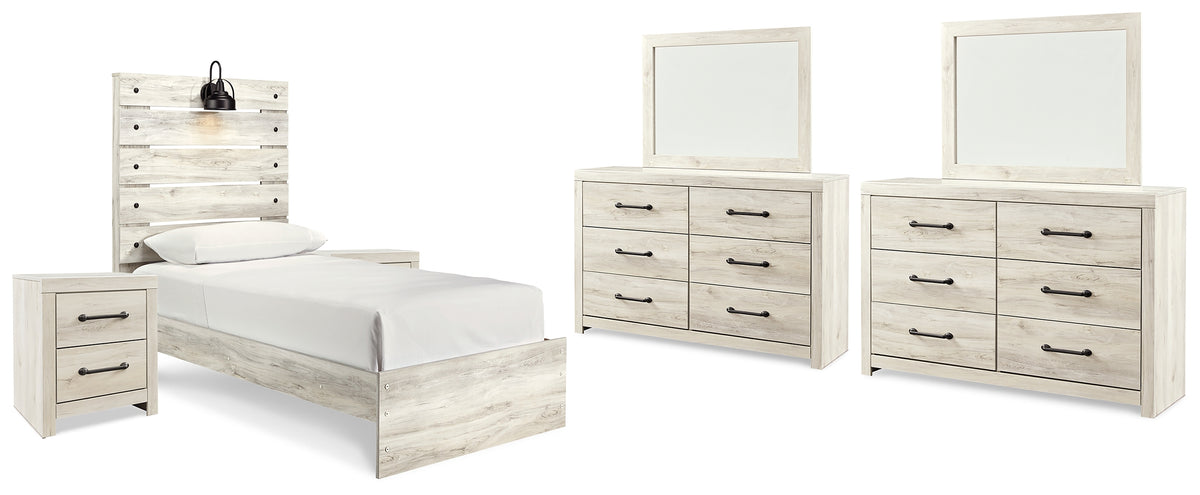 Homestyle Furniture - Ashley Furniture - Cambeck Twin Panel Bed, 2 Dressers, 2 Mirrors and 2 Nightstands - Twin Panel Bed, 2 Dressers, 2 Mirrors and 2 Nightstands - B192B88