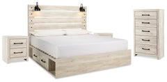 Homestyle Furniture - Ashley Furniture - Cambeck King Panel Bed with Storage, Chest and 2 Nightstands - King Panel Bed with Storage, Chest and 2 Nightstands - B192B80