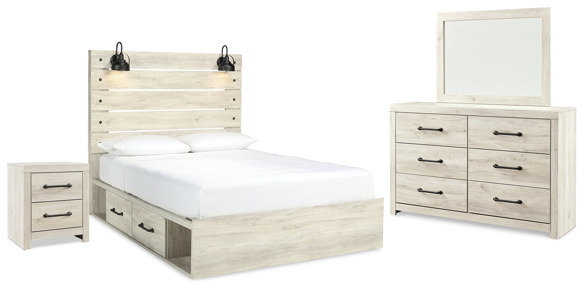 Homestyle Furniture - Ashley Furniture - Cambeck Queen Panel Bed with Storage, Dresser, Mirror and Nightstand - Queen Panel Bed with Storage, Dresser, Mirror and Nightstand - B192B51
