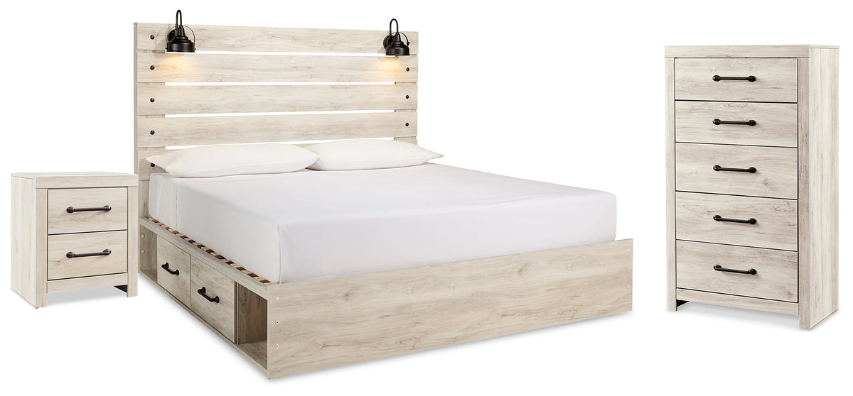 Homestyle Furniture - Ashley Furniture - Cambeck King Panel Bed with Storage, Chest and Nightstand - King Panel Bed with Storage, Chest and Nightstand - B192B101