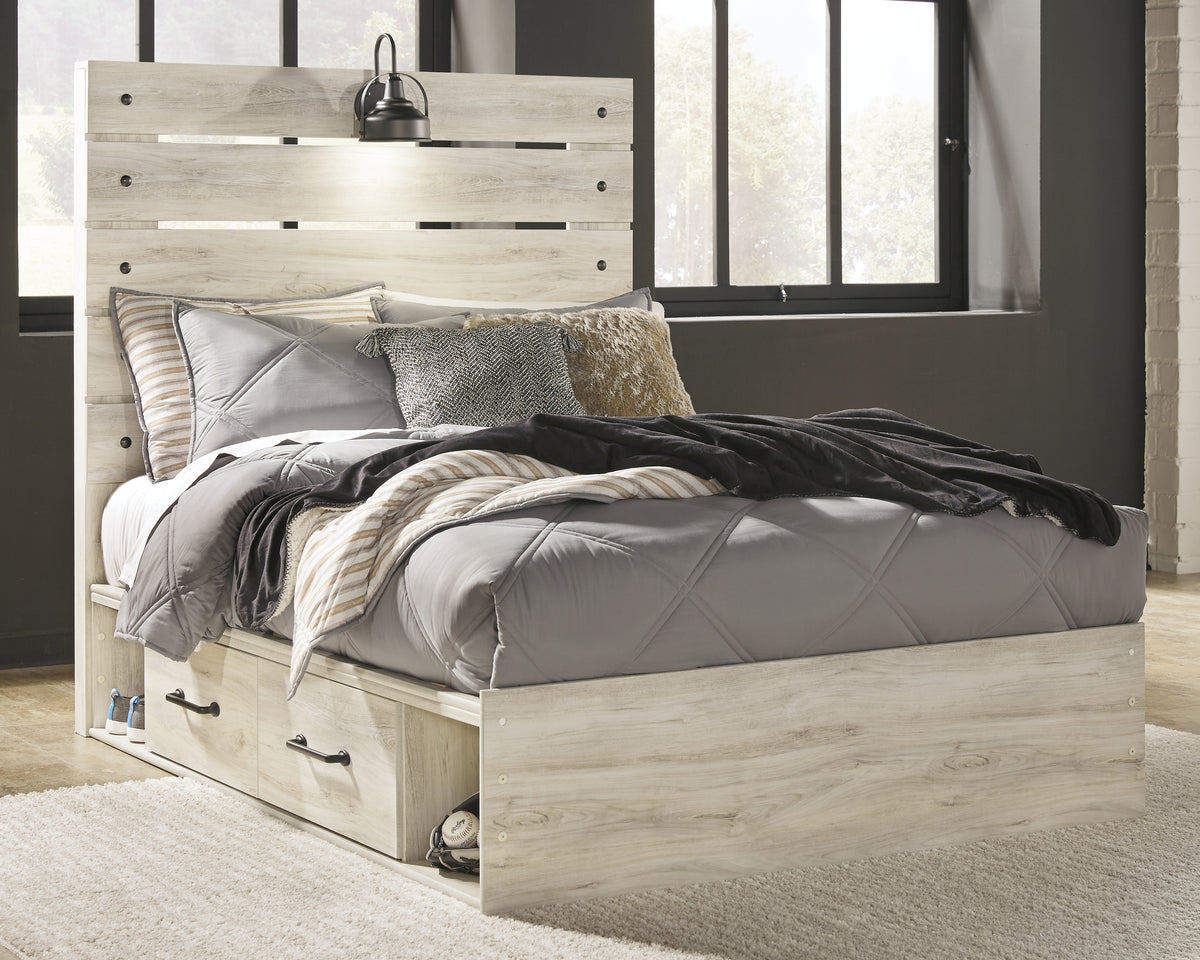 Homestyle Furniture - Ashley Furniture - Cambeck Full Panel Bed with 4 Storage Drawers - Full Panel Bed with 4 Storage Drawers - B192B34