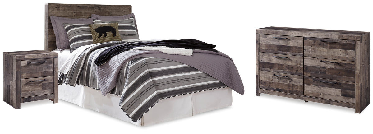 Homestyle Furniture - Ashley Furniture - Derekson Full Panel Headboard, Dresser and Nightstand - Full Panel Headboard, Dresser and Nightstand - B200B57