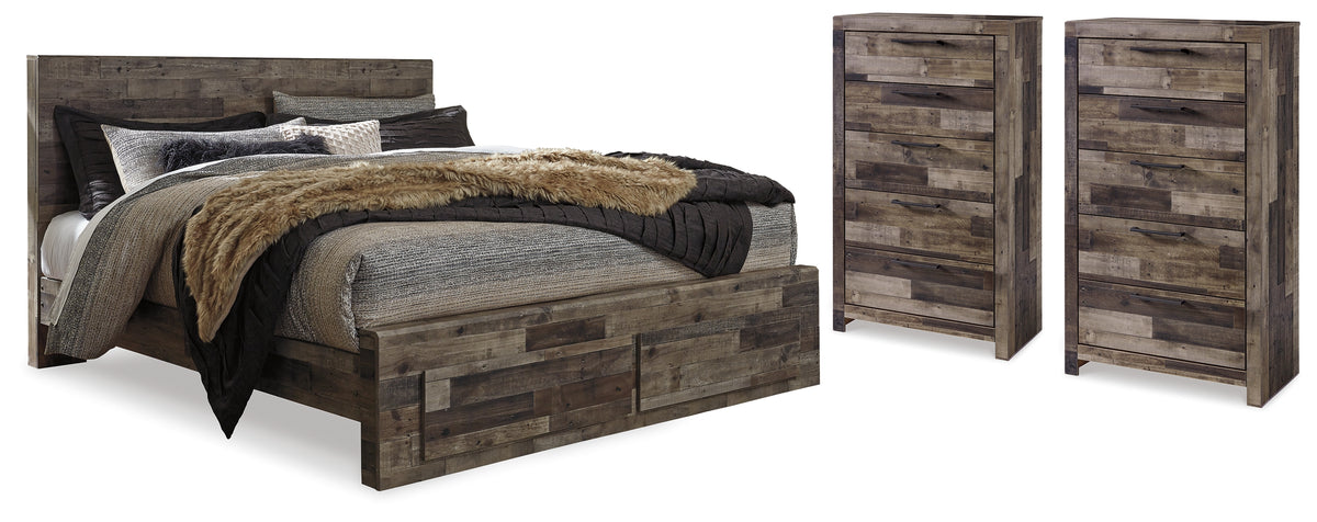 Homestyle Furniture - Ashley Furniture - Derekson Queen Storage Bed and 2 Chests - Queen Storage Bed and 2 Chests - B200B67