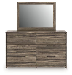 Elbrim Queen Panel Storage Bed, Dresser, Mirror and Nightstand