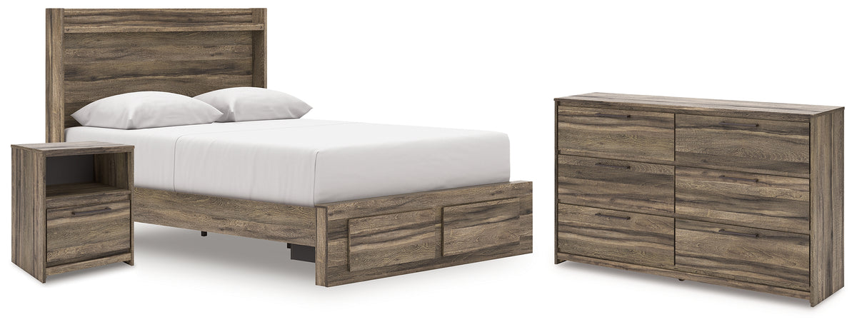 Homestyle Furniture - Ashley Furniture - Elbrim Queen Panel Storage Bed, Dresser and Nightstand - Queen Panel Storage Bed, Dresser and Nightstand - PCB2005B12