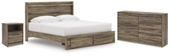 Homestyle Furniture - Ashley Furniture - Elbrim King Panel Storage Bed, Dresser and Nightstand - King Panel Storage Bed, Dresser and Nightstand - PCB2005B24
