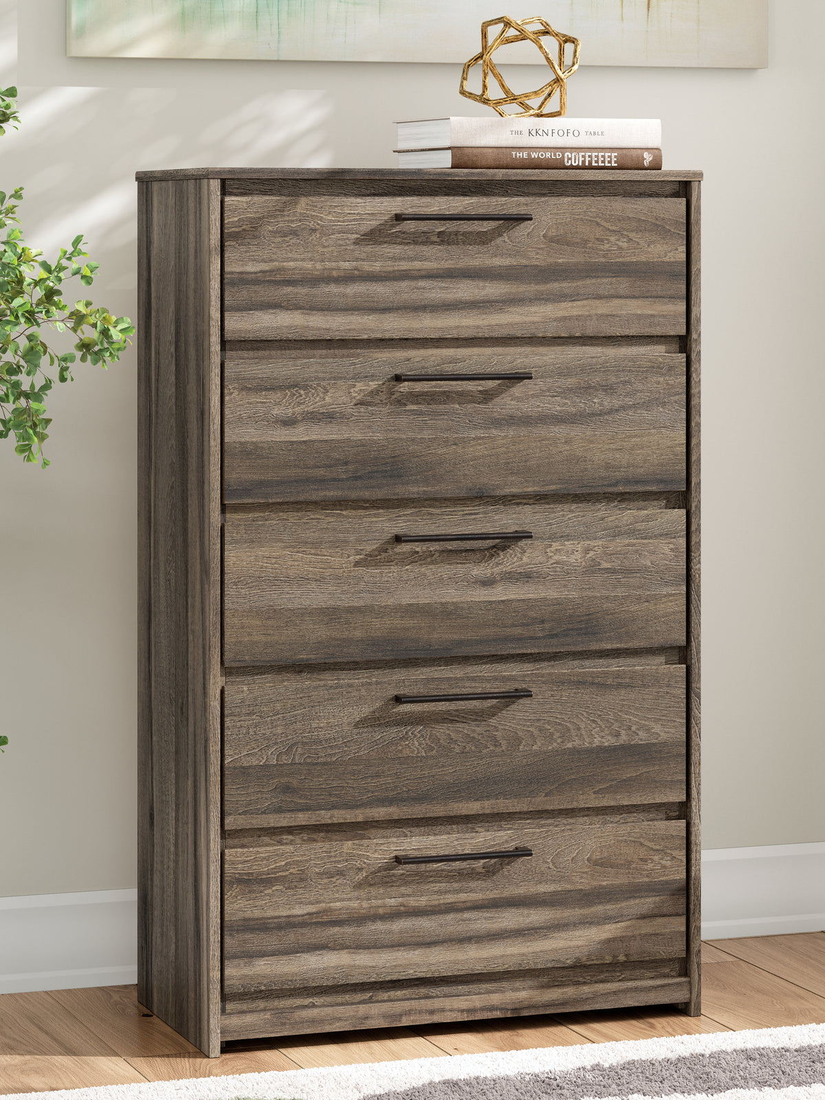 Homestyle Furniture - Ashley Furniture - Elbrim Chest of Drawers - Five Drawer Chest - PCB2005-46