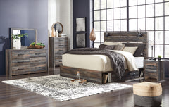 Homestyle Furniture - Ashley Furniture - Drystan King Panel Bed with Storage, Dresser, Mirror, Chest and 2 Nightstands - King Panel Bed with Storage, Dresser, Mirror, Chest and 2 Nightstands - B211B66