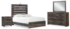 Homestyle Furniture - Ashley Furniture - Drystan Full Panel Bed, Dresser, Mirror, and Nightstand - Full Panel Bed, Dresser, Mirror, and Nightstand - B211B60