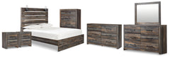 Homestyle Furniture - Ashley Furniture - Drystan Queen Panel Bed, 2 Dressers, Mirror, Chest and 2 Nightstands - Queen Panel Bed, 2 Dressers, Mirror, Chest and 2 Nightstands - B211B104