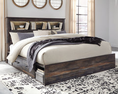 Homestyle Furniture - Ashley Furniture - Drystan King Bookcase Bed with 4 Storage Drawers - King Bookcase Bed with 4 Storage Drawers - B211B52