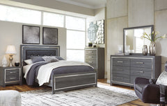 Homestyle Furniture - Ashley Furniture - Lodanna Queen Upholstered Panel Bed, Dresser, Mirror and 2 Nightstands - Queen Upholstered Panel Bed, Dresser, Mirror and 2 Nightstands - B214B36