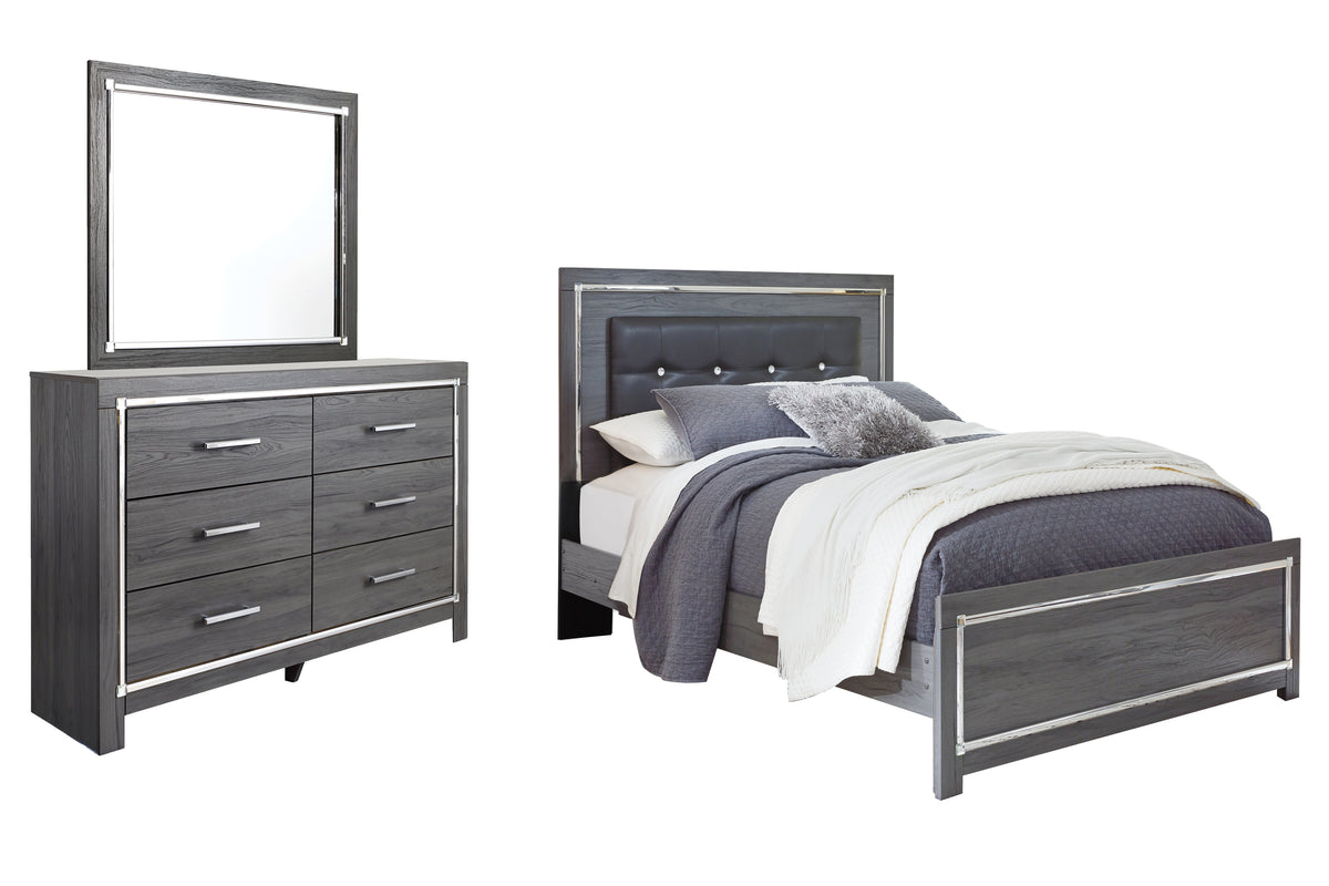 Homestyle Furniture - Ashley Furniture - Lodanna Queen Panel Bed, Dresser and Mirror - Queen Panel Bed, Dresser and Mirror - B214B28
