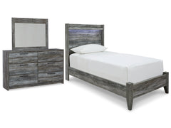 Homestyle Furniture - Ashley Furniture - Baystorm Twin Panel Bed, Dresser and Mirror - Twin Panel Bed, Dresser and Mirror - B221B68