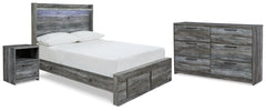 Homestyle Furniture - Ashley Furniture - Baystorm Full Panel Storage Bed, Dresser and Nightstand - Full Panel Storage Bed, Dresser and Nightstand - B221B58