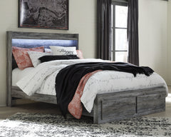 Baystorm Queen Storage Bed, Dresser, Mirror and Chest