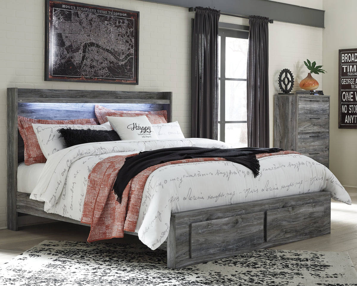 Homestyle Furniture - Ashley Furniture - Baystorm King Panel Storage Bed with Chest - King Panel Storage Bed with Chest - B221B37