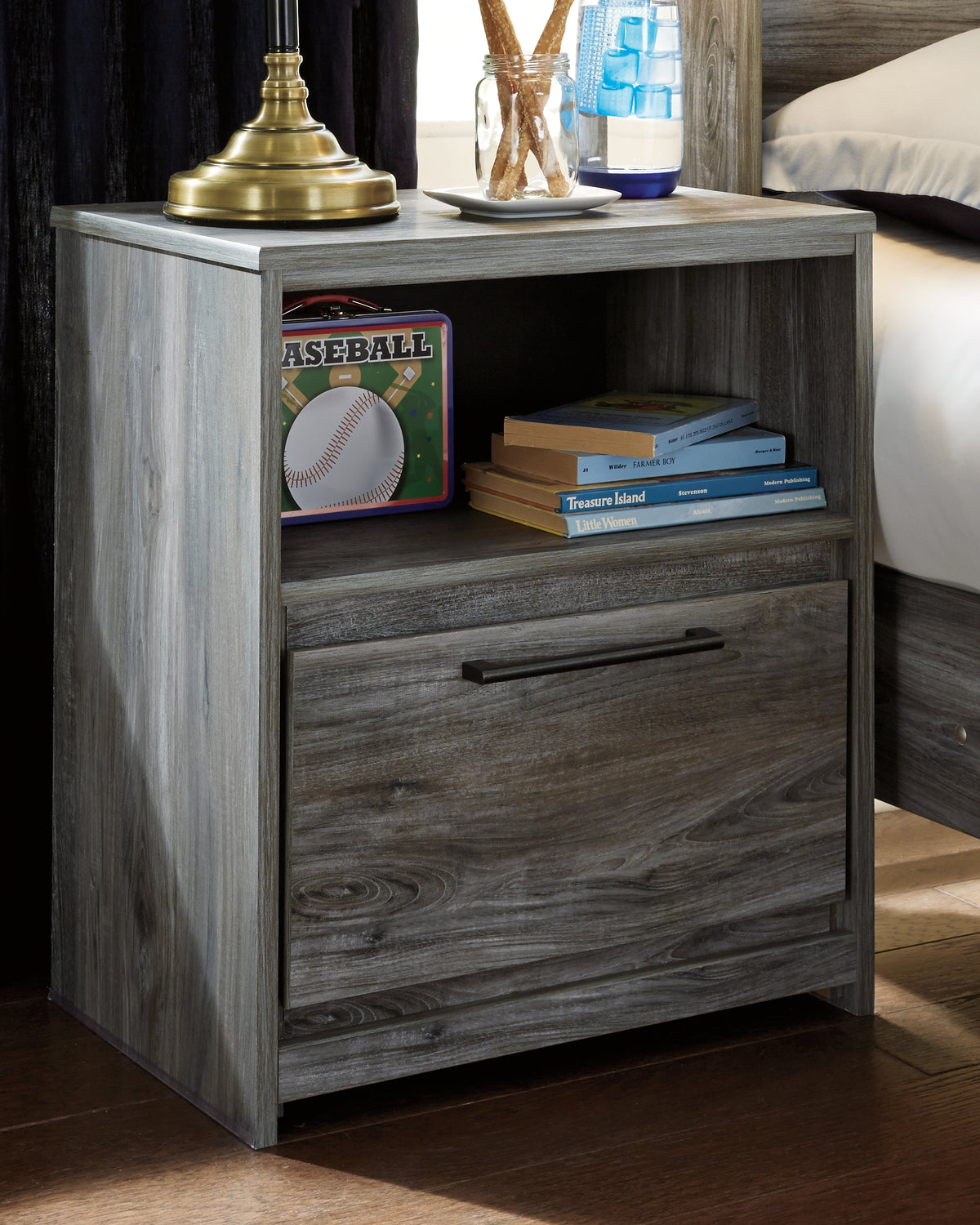 Homestyle Furniture - Ashley Furniture - Baystorm Nightstand - One Drawer Night Stand - B221-91