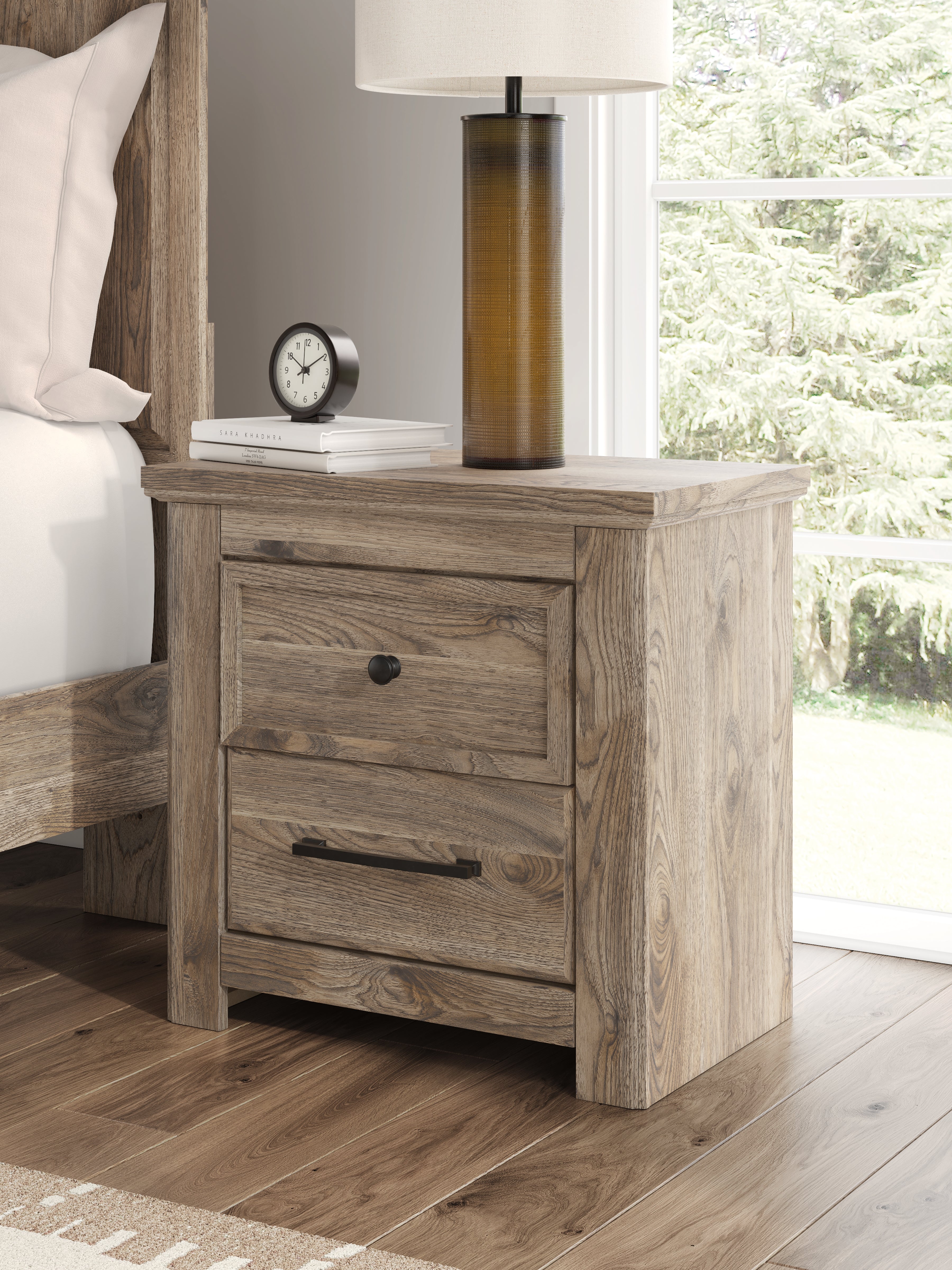 Homestyle Furniture - Ashley Furniture - Rusticott Nightstand - Two Drawer Night Stand - PCB2260-92