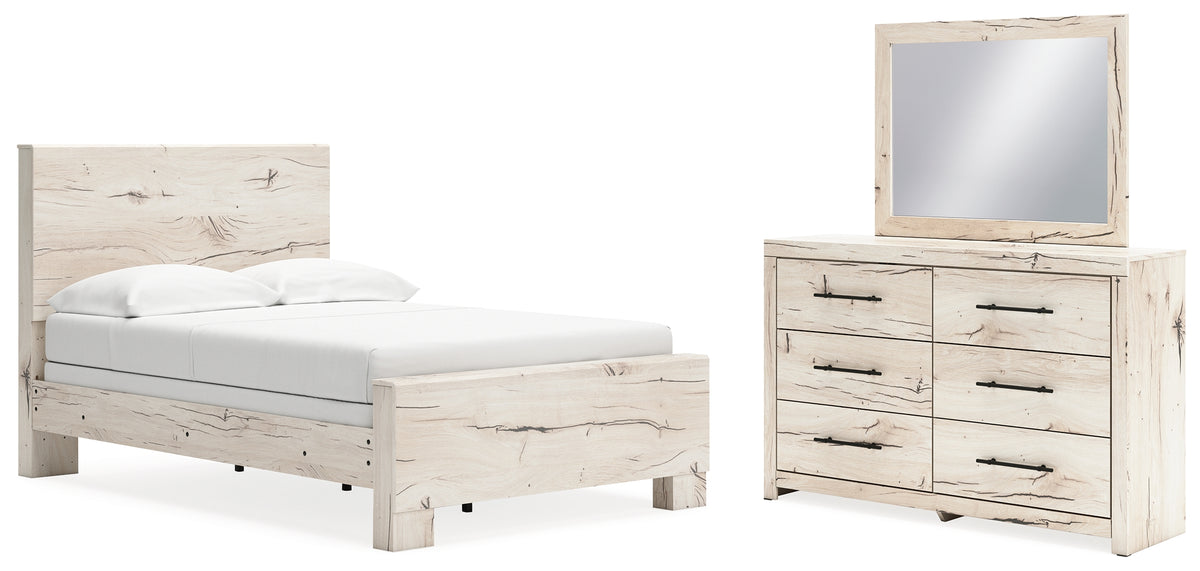 Homestyle Furniture - Ashley Furniture - Lawroy Full Panel Bed, Dresser and Mirror - Full Panel Bed, Dresser and Mirror - B2310B18