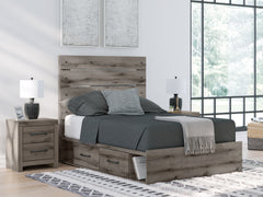 Homestyle Furniture - Ashley Furniture - Graystorm Full Panel Bed with Storage - Full Panel Bed with Storage - PCB2405B17