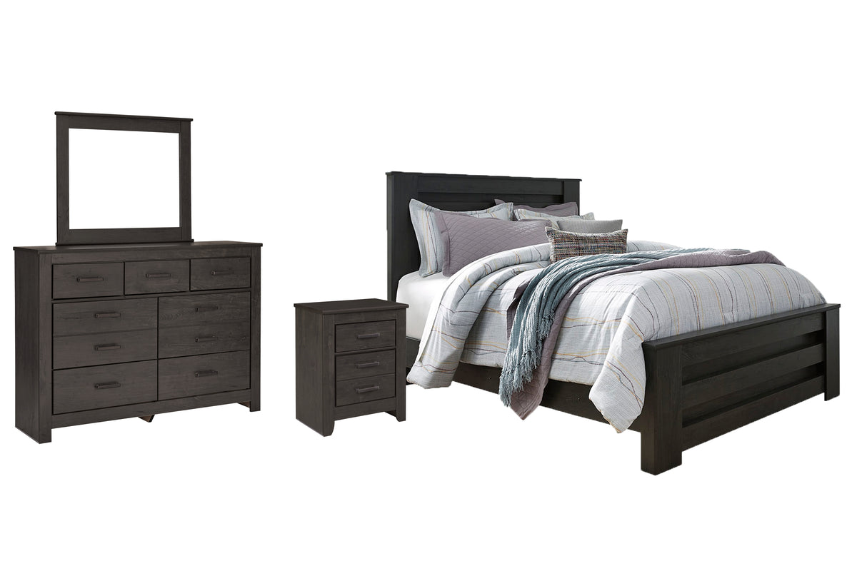Homestyle Furniture - Ashley Furniture - Brinxton Queen Panel Bed, Dresser, Mirror and Nightstand - Queen Panel Bed, Dresser, Mirror and Nightstand - B249B7