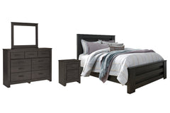 Homestyle Furniture - Ashley Furniture - Brinxton Queen Panel Bed, Dresser, Mirror and Nightstand - Queen Panel Bed, Dresser, Mirror and Nightstand - B249B7