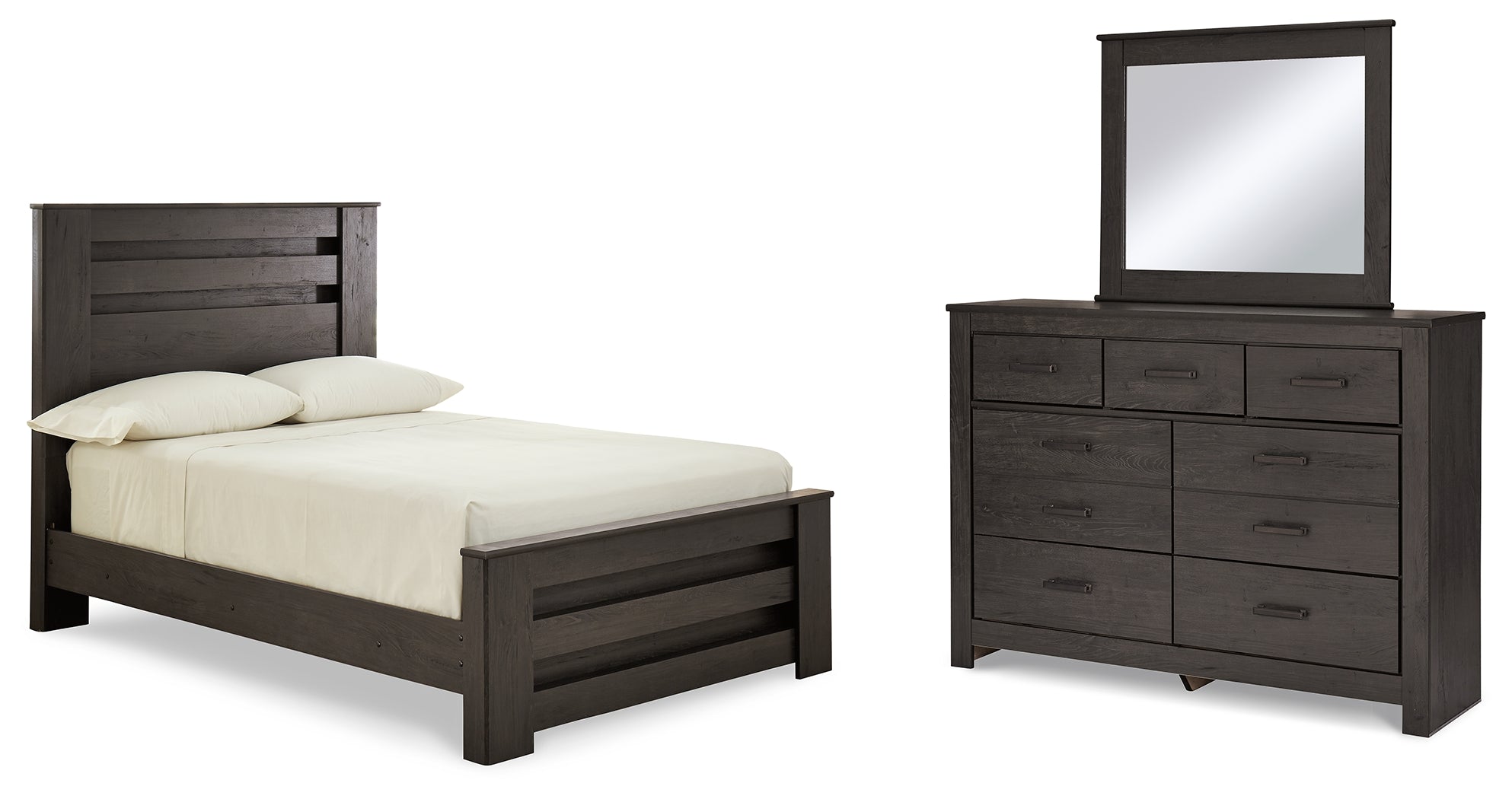 Homestyle Furniture - Ashley Furniture - Brinxton Full Panel Bed, Dresser and Mirror - Full Panel Bed, Dresser and Mirror - B249B6