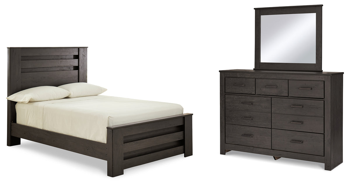 Homestyle Furniture - Ashley Furniture - Brinxton Full Panel Bed, Dresser and Mirror - Full Panel Bed, Dresser and Mirror - B249B6