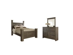 Homestyle Furniture - Ashley Furniture - Juararo Queen Poster Bed, Dresser and Mirror - Queen Poster Bed, Dresser and Mirror - B251B2