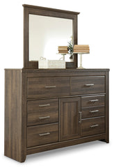 Juararo King Poster Bed, Dresser, Mirror and Chest