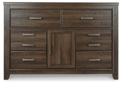 Juararo Queen Poster Bed, 2 Dressers, Mirror and 2 Nightstands