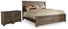 Homestyle Furniture - Ashley Furniture - Juararo King Panel Bed and 2 Nightstands - King Panel Bed and 2 Nightstands - B251B45