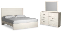 Homestyle Furniture - Ashley Furniture - Stelsie King Panel Bed, Dresser and Mirror - King Panel Bed, Dresser and Mirror - B2588B14