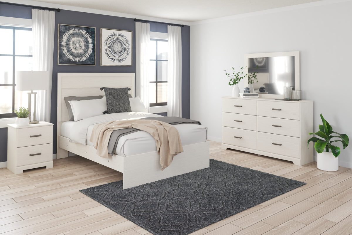 Homestyle Furniture - Ashley Furniture - Stelsie Full Panel Bed, Dresser, Mirror and Nightstand - Full Panel Bed, Dresser, Mirror and Nightstand - B2588B10