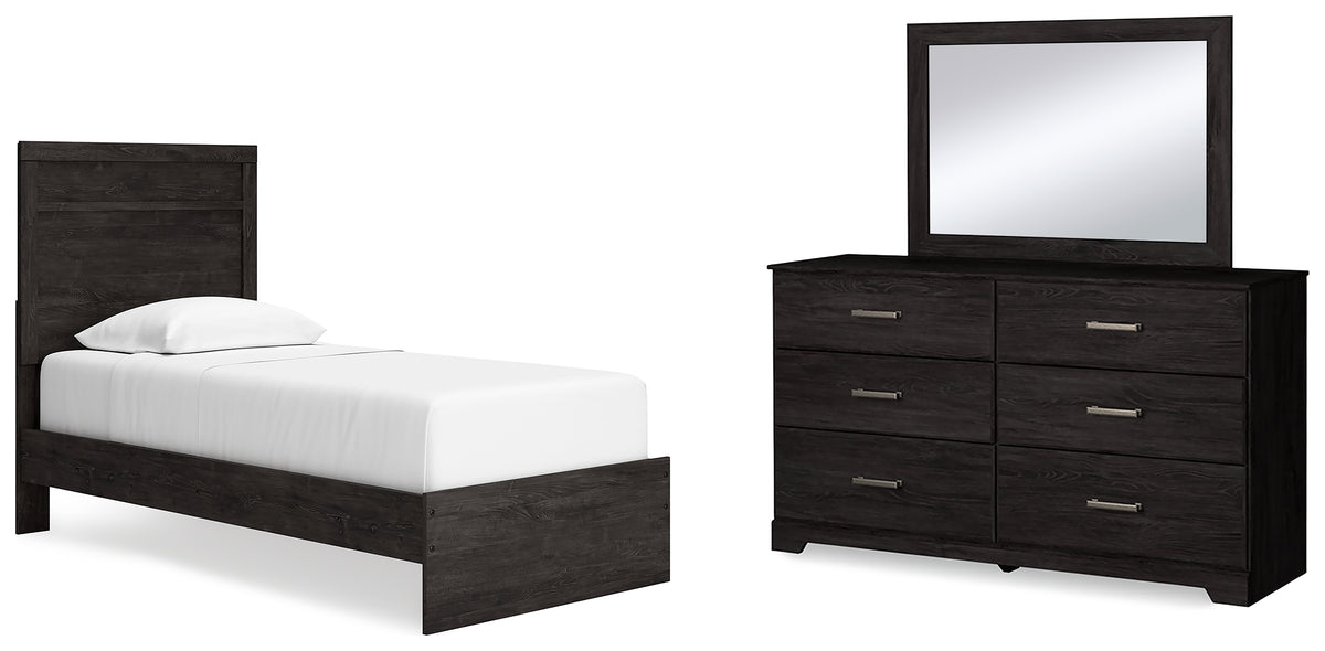 Homestyle Furniture - Ashley Furniture - Belachime Twin Panel Bed, Dresser and Mirror - Twin Panel Bed, Dresser and Mirror - B2589B12