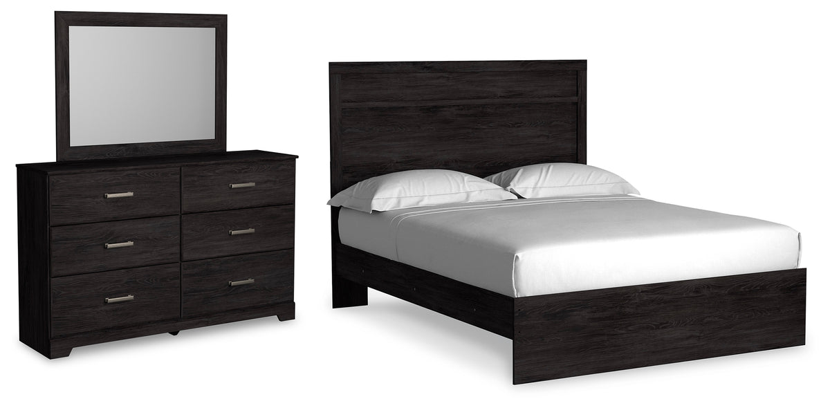 Homestyle Furniture - Ashley Furniture - Belachime Queen Panel Bed, Dresser and Mirror - Queen Panel Bed, Dresser and Mirror - B2589B3