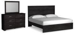Homestyle Furniture - Ashley Furniture - Belachime King Panel Bed, Dresser and Mirror - King Panel Bed, Dresser and Mirror - B2589B13