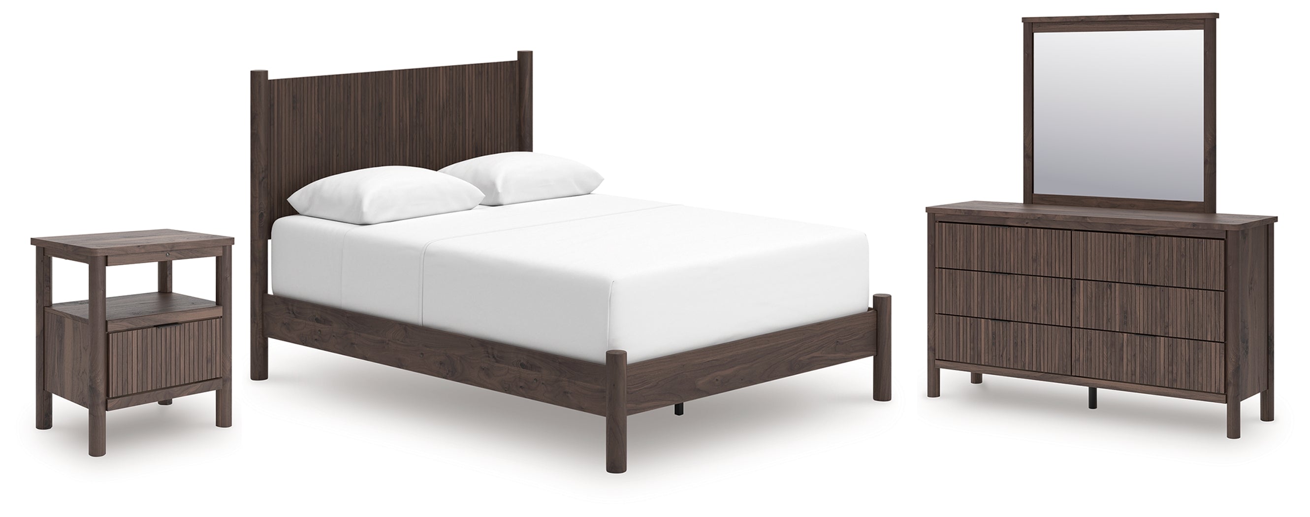 Homestyle Furniture - Ashley Furniture - Pamytta Queen Panel Bed, Dresser, Mirror and Nightstand - Queen Panel Bed, Dresser, Mirror and Nightstand - PCB2614B30