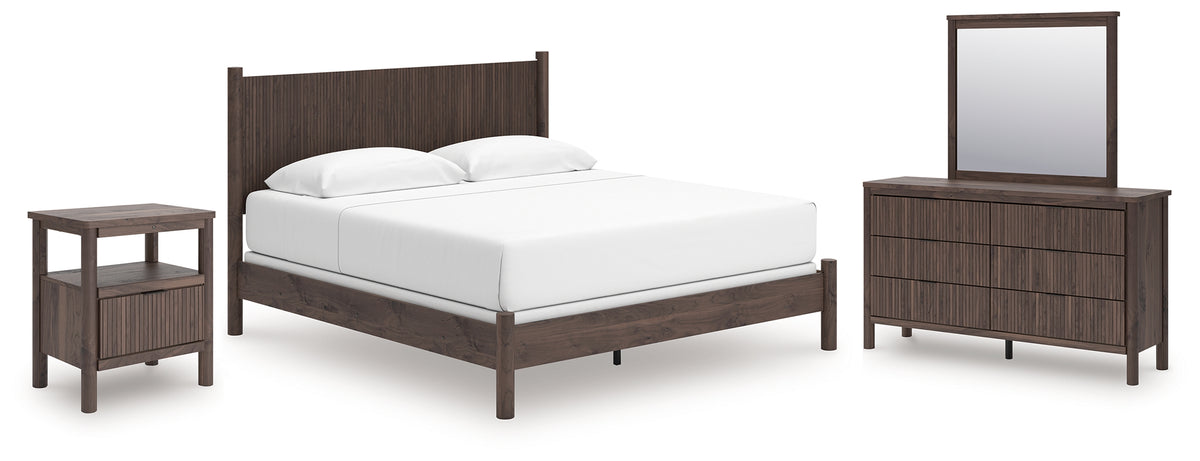 Homestyle Furniture - Ashley Furniture - Pamytta King Panel Bed, Dresser, Mirror and Nightstand - King Panel Bed, Dresser, Mirror and Nightstand - PCB2614B31