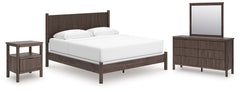 Homestyle Furniture - Ashley Furniture - Pamytta King Panel Bed, Dresser, Mirror and Nightstand - King Panel Bed, Dresser, Mirror and Nightstand - PCB2614B31