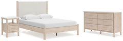 Homestyle Furniture - Ashley Furniture - Cadmori Queen Upholstered Panel Bed, Dresser and Nightstand - Queen Upholstered Panel Bed, Dresser and Nightstand - B2615B10