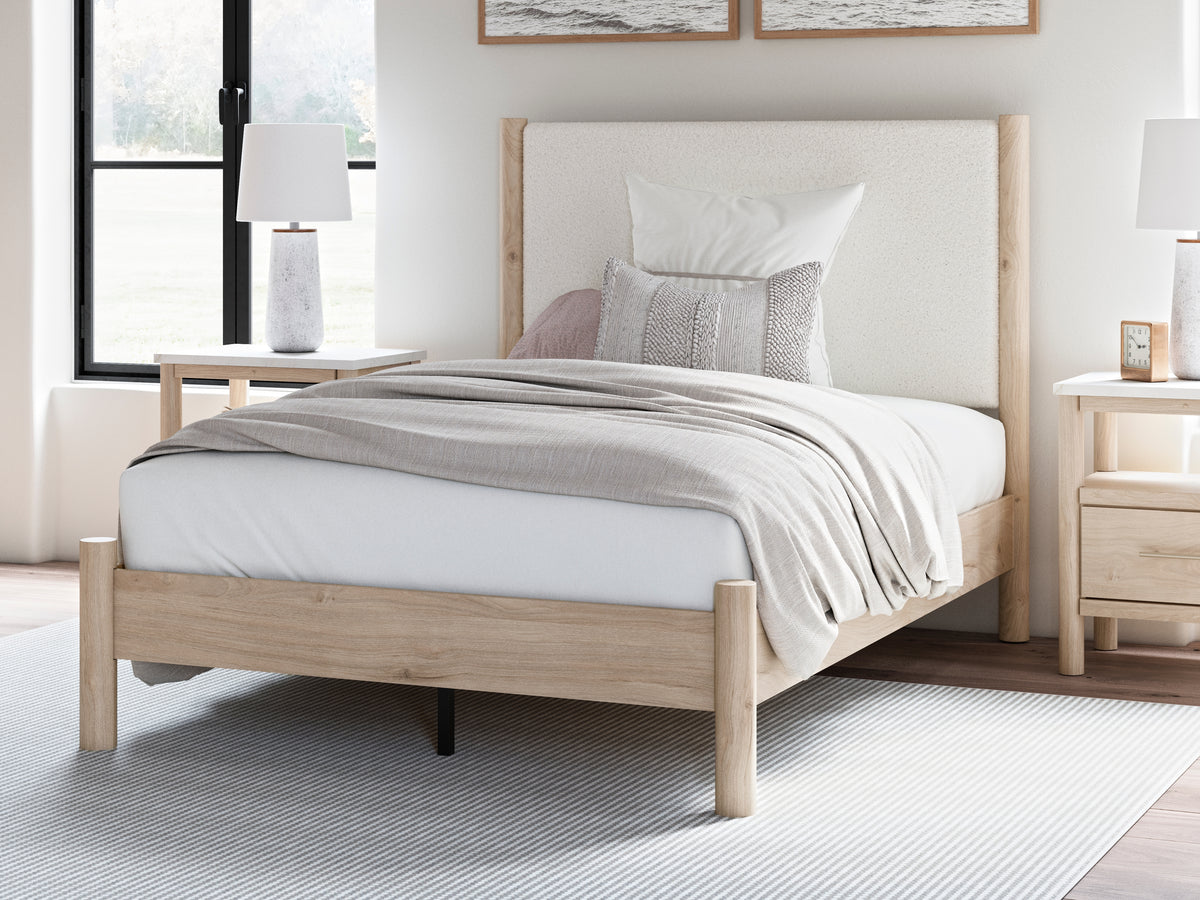 Homestyle Furniture - Ashley Furniture - Cadmori Full Upholstered Panel Bed - Full Upholstered Panel Bed - B2615B8