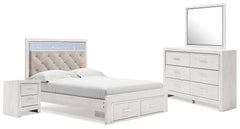 Homestyle Furniture - Ashley Furniture - Altyra Queen Panel Storage Bed with Mirrored Dresser and Nightstand - Queen Panel Storage Bed with Mirrored Dresser and Nightstand - B2640B31