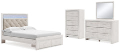 Homestyle Furniture - Ashley Furniture - Altyra Queen Panel Storage Bed, Dresser, Mirror and Chest - Queen Panel Storage Bed, Dresser, Mirror and Chest - B2640B52