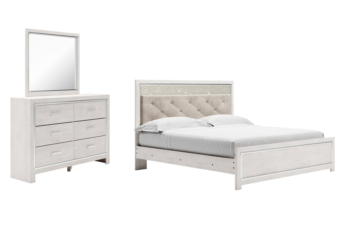Homestyle Furniture - Ashley Furniture - Altyra King Panel Bed, Dresser and Mirror - King Panel Bed, Dresser and Mirror - B2640B57