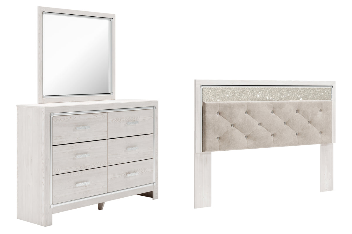 Homestyle Furniture - Ashley Furniture - Altyra King Panel Headboard, Dresser and Mirror - King Panel Headboard, Dresser and Mirror - B2640B54