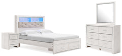 Homestyle Furniture - Ashley Furniture - Altyra Queen Panel Storage Bed, Dresser, Mirror and Nightstand - Queen Panel Storage Bed, Dresser, Mirror and Nightstand - B2640B38
